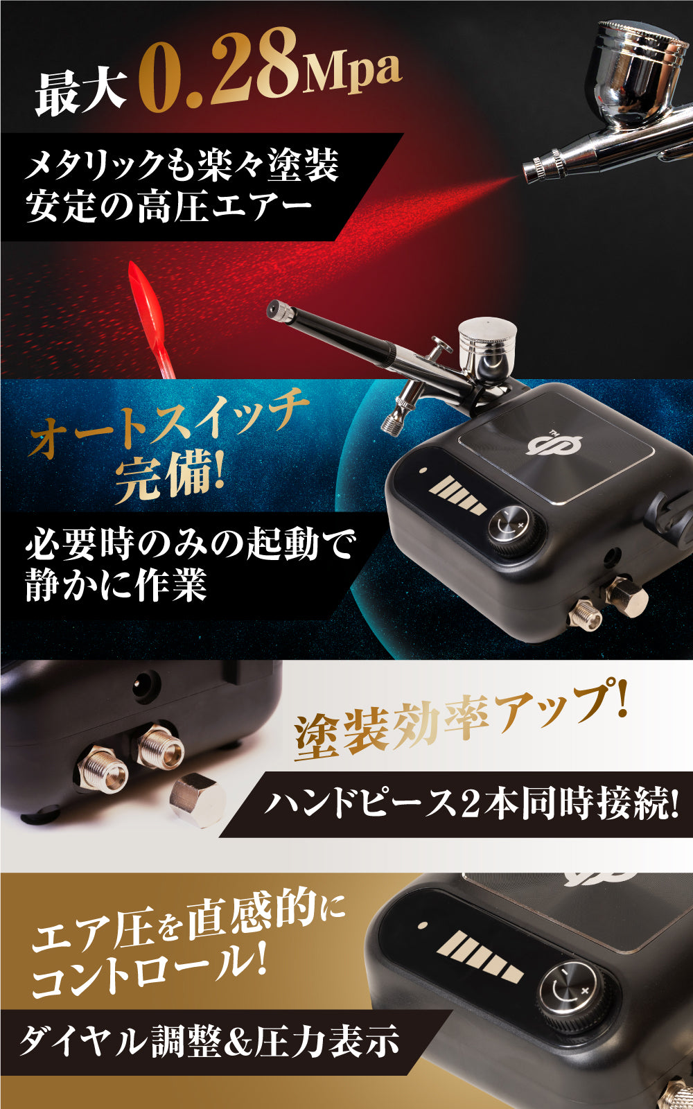 ミニコンプレッサー QP1